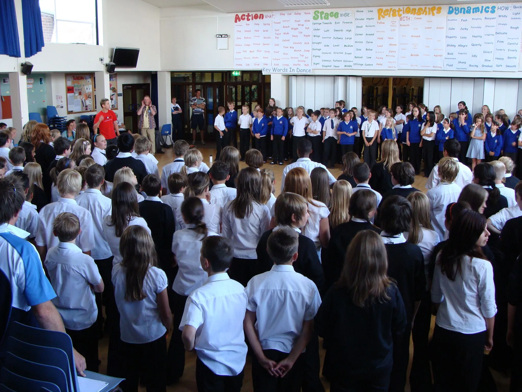 School assembly performance